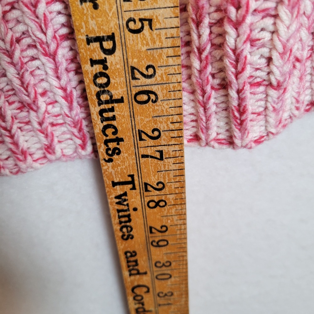 Sparrow Womens Striped Patchwork Knit Turtleneck Sweater Size Small Pink Crochet - Picture 4 of 10